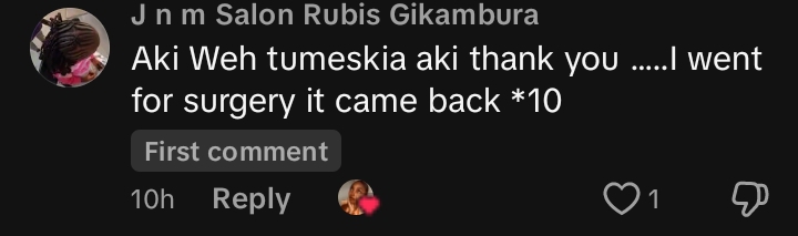 Fibroids returned 10x