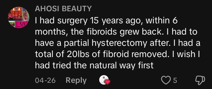 Ahosi's hysterectomy