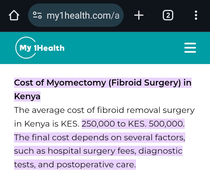 Surgery cost proof